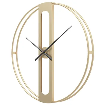 נורדי יצירתיות האינדיבידואליות אופנה שעון קיר שקט שעון משק הבית תוספות ברזל שעון קיר פשוט