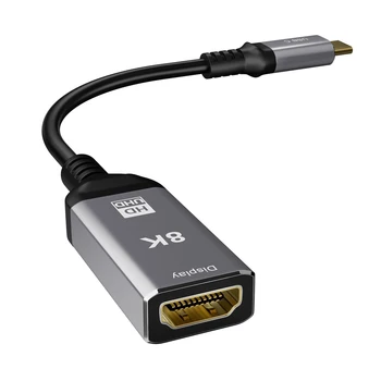 סוג C ל-HDMI תואם-כבל מתאם 8K@60Hz HD כבל דיגיטלי צג המחשב HD כבל מתאם