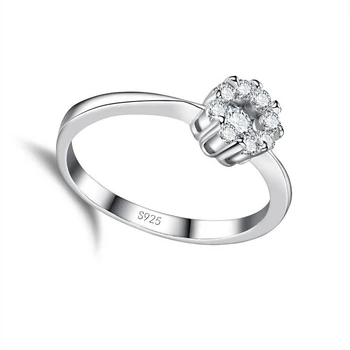 סטרלינג 925 טבעת כסף פשוטה בסגנון רומנטי גלגלת דוגמנות עבור נשים יום האהבה מתנה במתנה