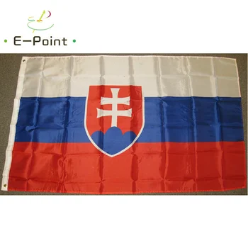 סלובקיה דגל הרפובליקה 2ft*3ft (60*90 סנטימטרי) 3ft*5ft (90*150 סנטימטר) גודל קישוטי חג המולד הביתה דגל