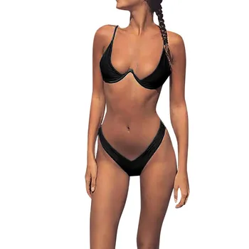 סקסי ביקיני בגדי ים נשים 2023 קיץ שני הבגד ים בגדי ים ברזילאים החוף תלבושות Monokini ביקיני סט купальник