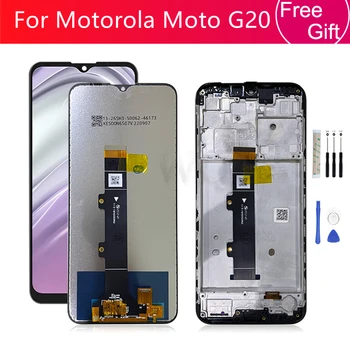 עבור Motorola Moto G20 תצוגת LCD מסך מגע דיגיטלית הרכבה XT2128-1 XT2128-2 מסך עם מסגרת החלפת תיקון