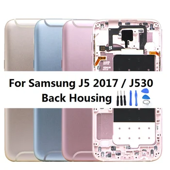 עבור Samsung Galaxy J5 2017 J530 דיור חזרה הסוללה הכיסוי האחורי דלת הסוללה חלקי חילוף עבור SAMSUNG J530 דיור