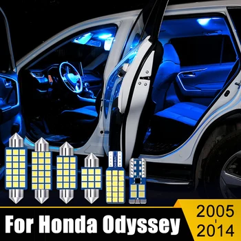 עבור הונדה אודיסיאה RB1 RC1 RC2 בשנים 2005 עד 2008 2009 2010 2011 2012 2013 2014 6PCS המכונית נורות פנים הכיפה קריאה אורות תא המטען מנורות