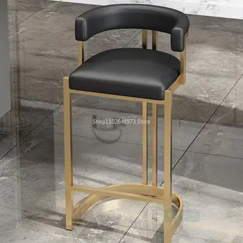 עור מבטא האוכל כיסאות קטיפה מודרני נורדי כס כסאות אוכל מעצב מתקפל Barhocker Sillas Comedor רהיטים