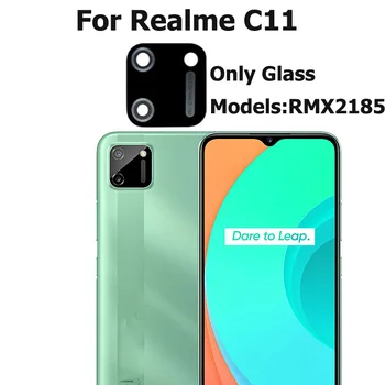 על Realme C11 המקורי מצלמה אחורי זכוכית בחזרה מצלמה עדשת זכוכית עם מדבקת דבק חלופי