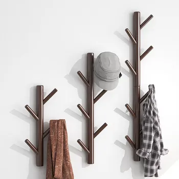 על הקיר בגדים מתלה קולב ענפים טבעיים אורן הוק תיק כובע בעל סלון קישוט קיר מדפים, ווים