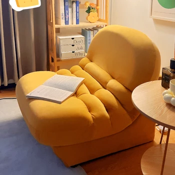 פנאי הכיסא טכנולוגיית בד רטרו יחיד, ספת שינה סלון דירה קטנה מעצב רהיטים