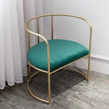 פנאי זהב סלון כסאות טרקלין יחיד מודרני נורדי מתכת כורסת מעצב מרגיע יוקרה Poltrona ריהוט הבית