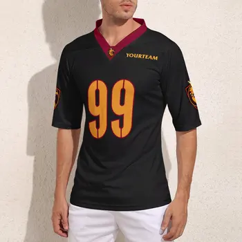 צוות התאמה אישית של וושינגטון לא 99 שחור חולצות כדורגל אופנת זכר רוגבי ג ' רזי ספורט בהתאמה אישית רוגבי חולצות