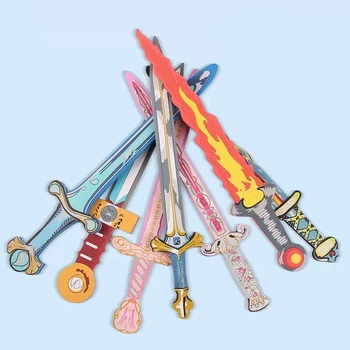 צעצועי איור חרב מגן הגרזן הנשק Cosplay קצף חרב, אקדח אווה צעצועים צבעוניים נשק דגם צבעוני חרב צעצוע לילדים מתנות