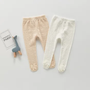 קוריאני התינוקת בגדים בור הרצועה מקשה אחת גרביונים ליפול מוצרים חדשים ילדים קטנים ותינוקות רגל חותלות להתחמם