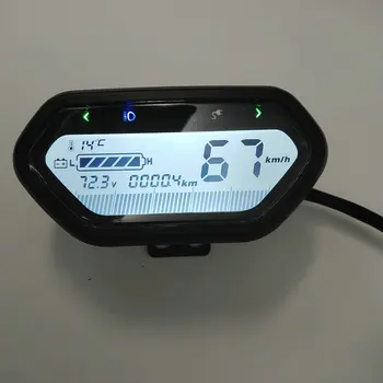 קורקינט חשמלי להציג 48v60v72v84v96v120v מהירות/אור/אודו/מחוון סוללה Ebike לוח מחוונים מד אופניים כלי נגינה חלק DIY