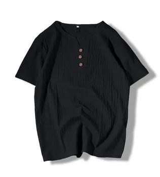 קידום מכירות מותאם אישית חדש אופנה הסיטוניים הנלי קנבוס כותנה אורגנית גברים חולצות T