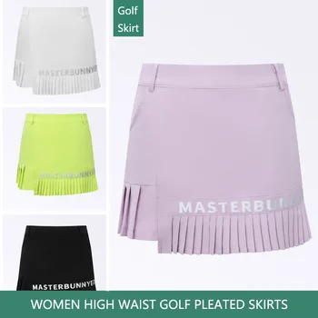 קיץ גבירותיי קוריאנית סלים גולף חצאית גבוהה המותניים לנשימה Skort נשים אנטי-אור ספורט קולטס חיצונית פנאי בגדים S-XXL