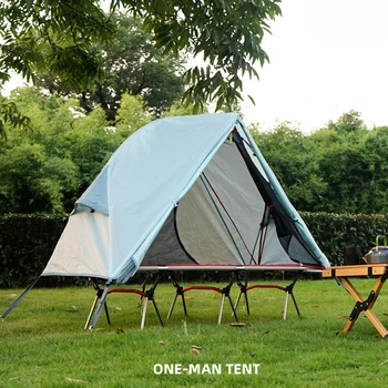 קמפינג תחת כיפת השמיים במקום אוהל חד-אדם מתקפל נייד סגסוגת אלומיניום כילה נגד יתושים עמיד עמיד UV דיג האוהל