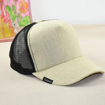 ראש גדול אחי בתוספת גודל כובע בייסבול גברים הקיץ רשת כובע השמש נשים מגניב פשתן כובעי Snapback 58-64cm