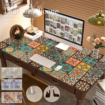 רטרו מודפס על המפה בחדר האוכל אנטי להחליק שולחן Mat אנטי שמן שטיח Multi-פונקצית שולחן כיסוי מגן בעיצוב הבית