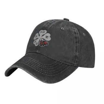 שחור, תלתן בעל חמישה עלים 02 כובע קאובוי כובע ניו יורק כובע כובעים חג המולד גולף נשים בגדי גברים