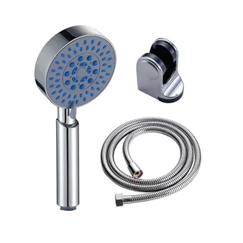 שירותים ראש מקלחת ערכות מחשב כף יד לחץ גבוה חיסכון במים 5 תפקוד ראש מקלחת חמה וקרה ברז מיקסר בעל 1.5 מ ' צינור