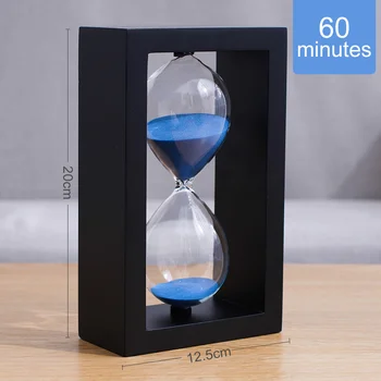שעון חול 60 דקות שעון חינם חריטה שעון חול, שעון החול עץ תזמון קישוטים קישוט הבית באביזרים