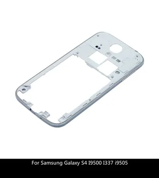 תיקון התיכון מסגרת דיור עבור Samsung Galaxy S4 i9500 i9505 i337 GT-i9505 GT-i9500 לוח עם כוח כפתור עוצמת הקול